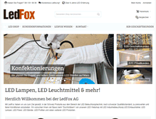 Tablet Screenshot of ledfox.ch